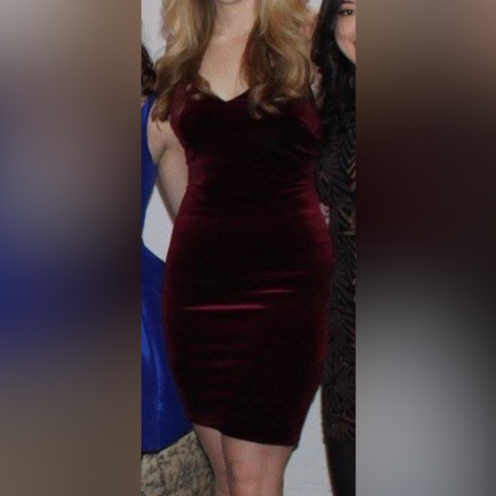 Red velvet dress originally from Lulus (only worn a handful of times)